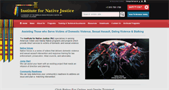 Desktop Screenshot of institutefornativejustice.org
